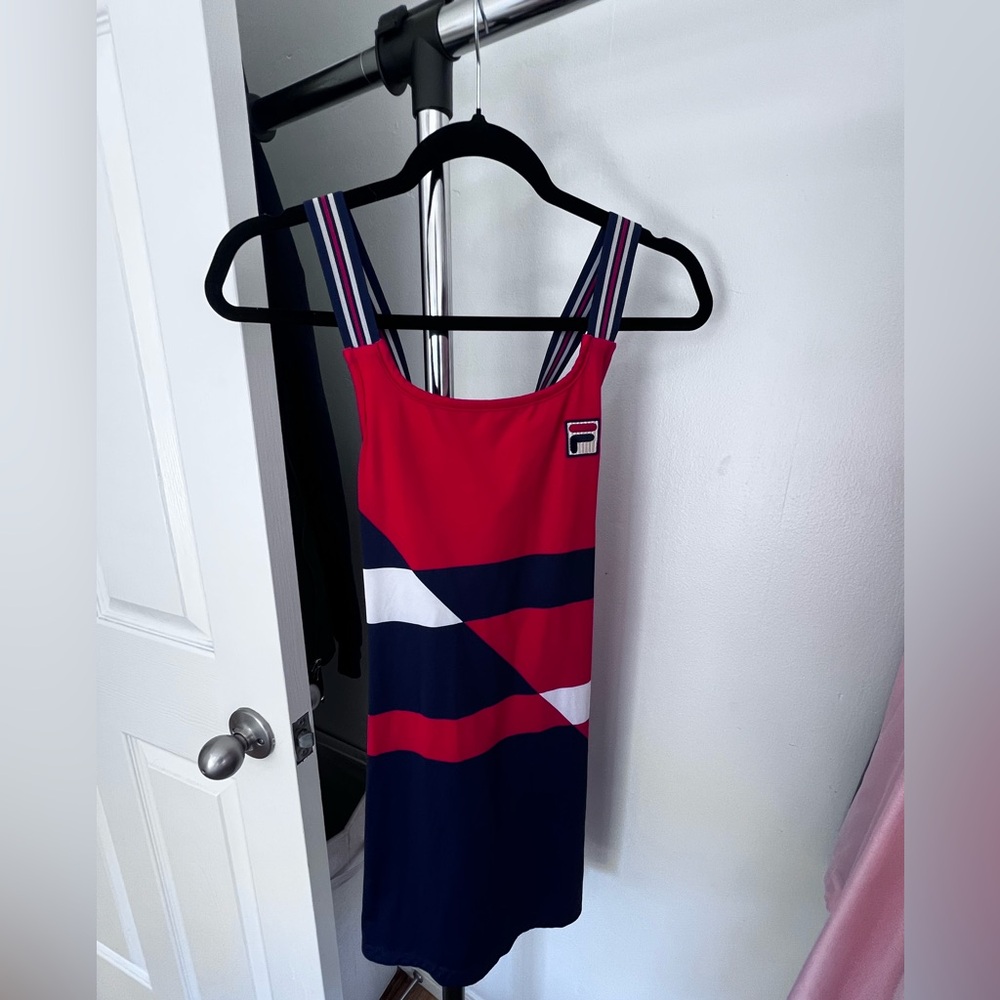Fila Red and Black Athletic Top